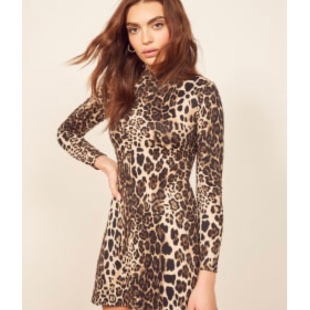Reformation cheetah dress